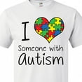 thumbnail image 4 of Inktastic I Heart Someone with Autism T-Shirt, 4 of 5
