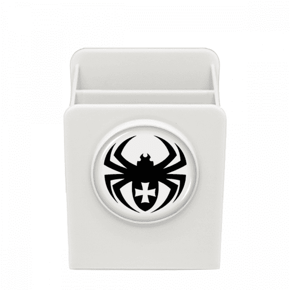 Black Spider Illustration Insect Pattern Desk Pencil Holder Cup Pen Organizer