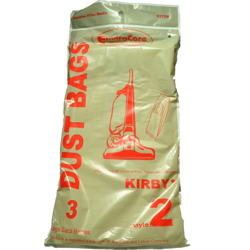 Kirby Style 2 Vacuum Cleaner Bags Fits Heritage I, EnviroCare