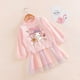 thumbnail image 3 of Anime Sanrioed Cinnamoroll Girls' Dresses Kawaii Kuromi My Melody Children Long Sleeved Clothing Party Cartoon Princess Dress, 3 of 5