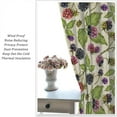 thumbnail image 3 of Watercolor Berry Curtains, Farmhouse Vintage Autumn Harvest Blackberries Fruit Leaves Blackout Window Treatments for Kitchen Cafe Bedroom, 84" W X 84" L, 3 of 5