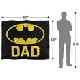 thumbnail image 5 of Batman Bat Dad Officially Licensed Silky Touch Super Soft Throw Blanket 50' x 60', 5 of 6
