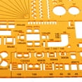 thumbnail image 4 of KLKCMS Gabarit de Règle à Dessin Portable Jaune pour Architectes / Constructeurs / designers 199x115m, 4 of 9