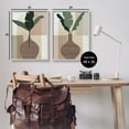 thumbnail image 4 of Stupell Industries Boho Geometric Plant Vases Botanical & Floral Painting Gray Framed Art Print Wall Art, 24 x 30, Set of 2, 4 of 10