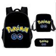 thumbnail image 1 of 3 Piece Set, Backpack, Pencil Case, Shoulder Bag, For Kids Pokemon Character, 1 of 2