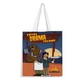 thumbnail image 1 of Total Drama Island Bolso de tela con estampado de lienzo para mujer, bolsa de compras reutilizable y estética, con cremallera interior, regalo para mujer, 35 × 40 cm., 1 of 6