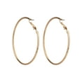 thumbnail image 4 of Time and Tru Adult Women's Gold Tone Metal Hoop Earring, 4 of 5