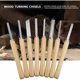 thumbnail image 4 of Juego de cinceles de torno para carpintería HSS, 8 Uds., juego de cinceles giratorios de madera, herramientas de torneado de madera dura, 4 of 5