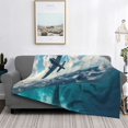 thumbnail image 6 of Throw Blanket for Couch Sofa and Bed, Airplane Shark Soft Plush Throw Blanket, Fuzzy Cuteness Comfy Warm Washable Flannel Blanket Throws for All Season, 6 of 8