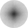 thumbnail image 1 of Ahgly Company Machine Washable Indoor Round Transitional White Smoke Area Rugs, 6' Round, 1 of 7
