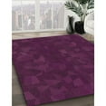 thumbnail image 3 of Ahgly Company Machine Washable Indoor Rectangle Transitional Dark Raspberry Purple Area Rugs, 6' x 9', 3 of 7