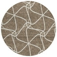 thumbnail image 2 of Addison Rugs Chantille Indoor/Outdoor Transitional Geometric Brown Washable Round Rug, 8' x 8', 2 of 6