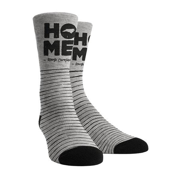 Rock Em Elite Home State Heather - North Carolina L/XL Crew Socks