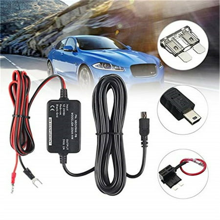 Mini USB Dash Cam Hardwire Kit, Car Dash Camera Charger Power Cord with Fuse Tap Cable, Compatible with Dash Cam, GPS, Radar Detector,  Micro USB Port (Best Car Dash Camera 2019)