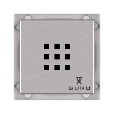 Evolux 4-1/2" Square Plus Drain Grate