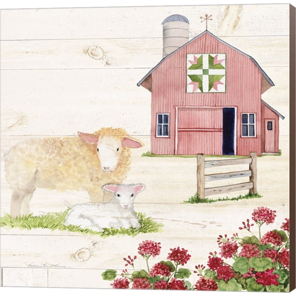 Life on the Farm II by Kathleen Parr McKenna, Canvas Wall Art