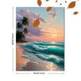 thumbnail image 3 of UXIEQU Tropical Beach Sunset Canvas Print 15.75x11.81 Inches, 3 of 8