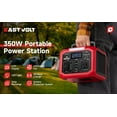 thumbnail image 2 of Eastvolt Portable Power Station 350W (500W Surge), 299.5Wh/83200mAh Lithium-Ion Battery with 110V AC Outlet, Wireless Charger, Solar Generator for Emergencies Home and Outdoor Camping, 2 of 13