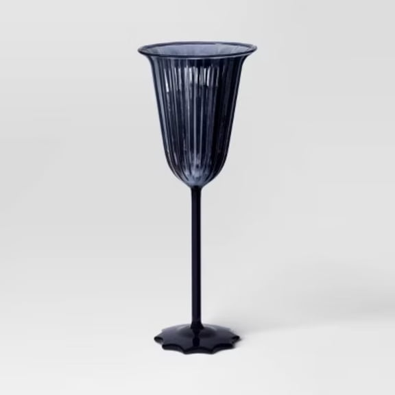 9.47oz Champagne Glass Black - Threshold