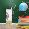 thumbnail image 4 of Teacher Appreciation Gifts, Personalized Teacher Tumbler, Graduation Gifts from Students, Birthday Gifts for Teacher, Thank You Gifts Back to School - 20oz Stainless Steel Skinny Tumbler Insulated Cup, 4 of 5