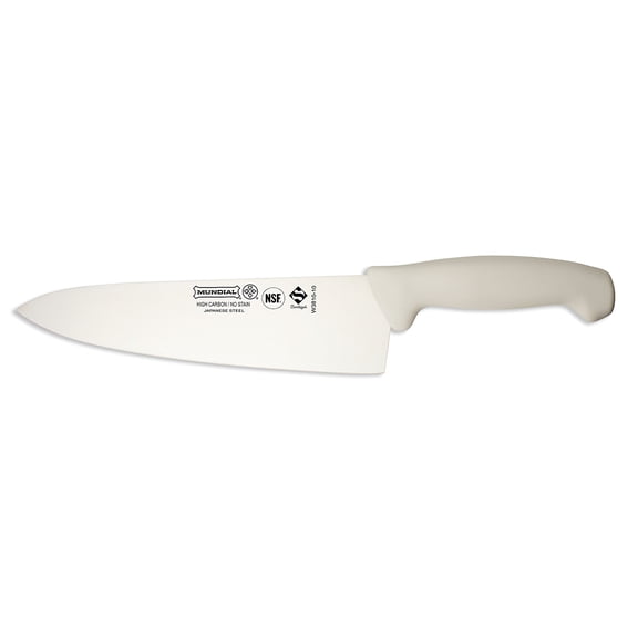 Mundial 3800 Series 10" (25 cm) Chef's Knife - White Handle - Japanese High Carbon Steel