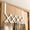 White, variant on Retractable Over Door Hanger with Adjustable Hooks for Clothes Storage No Drilling Required