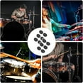 thumbnail image 5 of 48 PCS Drum Gel Pads, Moon Gel for Drums Dampeners Gels Drum Silencer Pads Soft Drum Dampeners Drum Dots for Drums Cymbals Control, Drum Damper Gel Pads Drum Muffler Drum (Black), 5 of 6