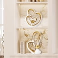 thumbnail image 5 of Double Heart Ornament,Double Heart Ceramic Statue,Home Decoration sculpture,Creative Home Modern Home Decoration Gift Office Living Room Decoration Collection Souvenir,Gift., 5 of 7
