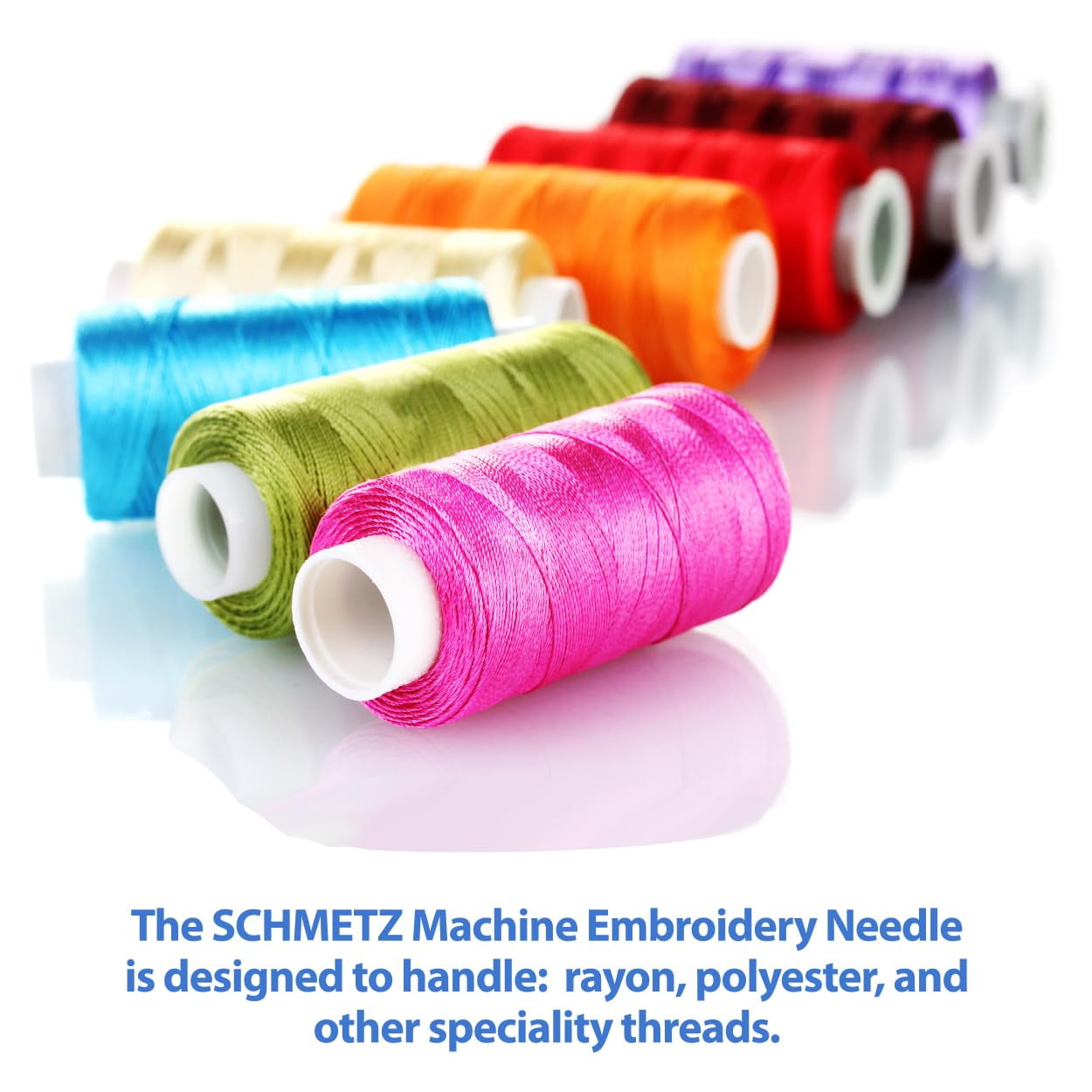 SCHMETZ Embroidery Sewing Machine Needles - Precision Needles, Assorted Sizes, 5- Needle Cards, Pack of 5 C64