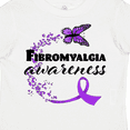 thumbnail image 4 of Inktastic Fibromyalgia Awareness butterfly ribbon Boys or Girls Toddler T-Shirt, 4 of 5