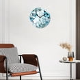 thumbnail image 2 of 12 Inch Wall Clock Battery Operated Silent Clock Decorative for Office, Kitchen, Outdoor, Living Room，Blue Butterfly on Blossom Plum Branch Art, 2 of 4