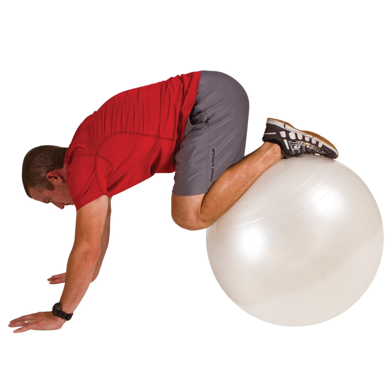 GoFit Stability Ball with Pump (65cm; White), GF-65BALL