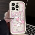 thumbnail image 3 of Kawaii Kuromi Anime para iPhone 15 14 13 12 11 Pro Max XS Max X XR 7 8 Plus 6S 5S caja de teléfono con escalera de ojos líquidos, 3 of 5