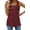 Wine-Red, variant on Tank Tops for Women Summer Square Neck Sleeveless Casual Tops Side Split Shirts