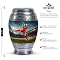 thumbnail image 2 of Soccer Urns For Ashes Adult Female - Cremation Urn For Human Ashes, Cremation Urns For Men, Metal Urn 10 Inch, Large Human Cremation Urn - Ashes Urns Human Remains, Funeral Urn For Adult Ashes, 2 of 5