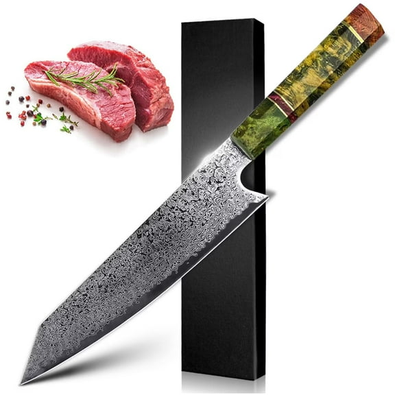 Damascus Knife 8 inch Kiritsuke Kitchen Chef Japanese Knife 67Layers VG10 High Carbon Stainless Steel Knives Razor Sharp