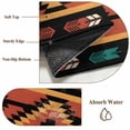 thumbnail image 6 of Aztec Southwest Bathroom Mats 2x3 FT, Non Slip Small Kitchen Mat, Orange Black Boho Tribes Abstract Washable Soft Backed Front Door Throw Rugs Non-Shedding Indoor Outdoor Doormat for Entryway Sink, 6 of 8