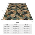 thumbnail image 3 of Fotbe Camouflage Rabbit Manta de Franela Acolchonada con Estampado, Súper Suave y Esponjosa, Extra Grande para Sofá, Cama, Uso Todo el Año-60"x50", 3 of 7