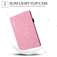 thumbnail image 3 of 2021 Galaxy Tab A8 10.5-Inch Case (SM-X200 /SM-X205) - Protective Leather/Silicone Composite Cover with [Adjustable Stand /Card Holder], Lightweight Flip Classic Flower Samsung Case (Pink), 3 of 5