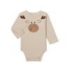 Garanimals Baby & Toddler Boys Long Sleeve Critter Bodysuit, Sizes 0M-24M