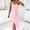 Pink, variant on Strapless Bodycon Dress, Sleeveless Summer Dress for Women, Fashion Solid Color Cocktail Party Wear