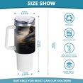 thumbnail image 3 of SKYSONIC 40oz Tumbler with Handle and Straw Lid Double Stainless Steel Vacuum Insulated Travel Mug for Hot Cold Water,Wolf, 3 of 7