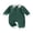 Green, variant on Cjfdfy Cute Baby Boy Spring Fall Winter Clothes Bewborn Baby Boy Going Home Outfit 0 3 6 12 18 Months Textured Collared Romper Long Sleeve Half Button-up One Pieces Jumpsuit