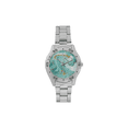 thumbnail image 1 of SUNENAT Abstract Turquoise Marble Stone Men's Analog Wrist Watch with Stainless Steel Band, 1 of 5