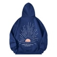 thumbnail image 5 of Women Sweatshirts Sunset Hoodie for Women | Beach Cozy Oversized Sweatshirt for Coastal and Surf Style Blue L, 5 of 5
