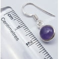 thumbnail image 3 of SilverStarJewel 925 Solid Silver Cabochon Amethyst Handcrafted Earrings 1 1/8" Item, 3 of 3