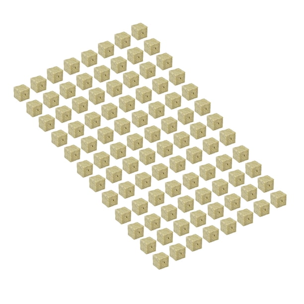 Bloque de cultivo, bloque de plántulas de plantas de 96 piezas, medio de cultivo para semillas hidropónicas, bloque de cultivo de lana de piedra, rendimiento sólido