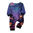thumbnail image 4 of Family Halloween Matching PJs Set, Long Sleeve Shirt and Trousers Sleepwear Loungewear Outfits for Trick or Treat Party, 4 of 4