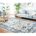 thumbnail image 4 of SAFAVIEH Brentwood Teale Oriental Area Rug, Blue/Light Gray, 5'3" x 7'6", 4 of 13
