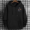 thumbnail image 3 of Big and Tall Men Hoodie Plus Size Hooded Sweatshirt Fleece Pullover 4XLT H2 5KPC G14, 3 of 8